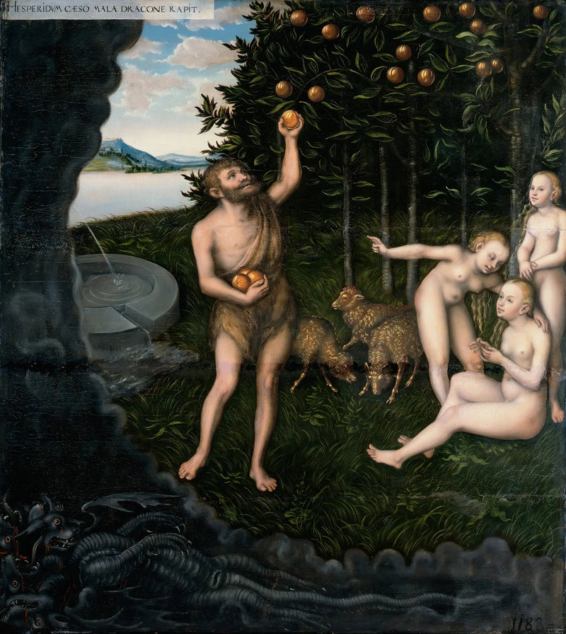 Herkül ve Hesperidler - Lucas Cranach the Elder