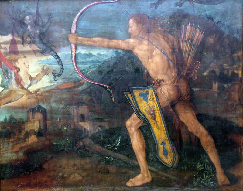 Stymphale Gölü'ndeki Kuşları Öldüren Herkül - Albrecht Dürer