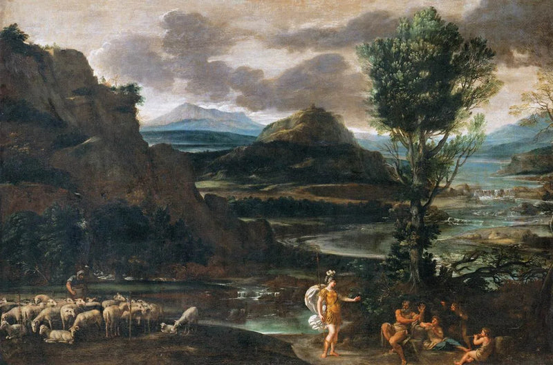 Herminie Çobanlarda - Domenichino