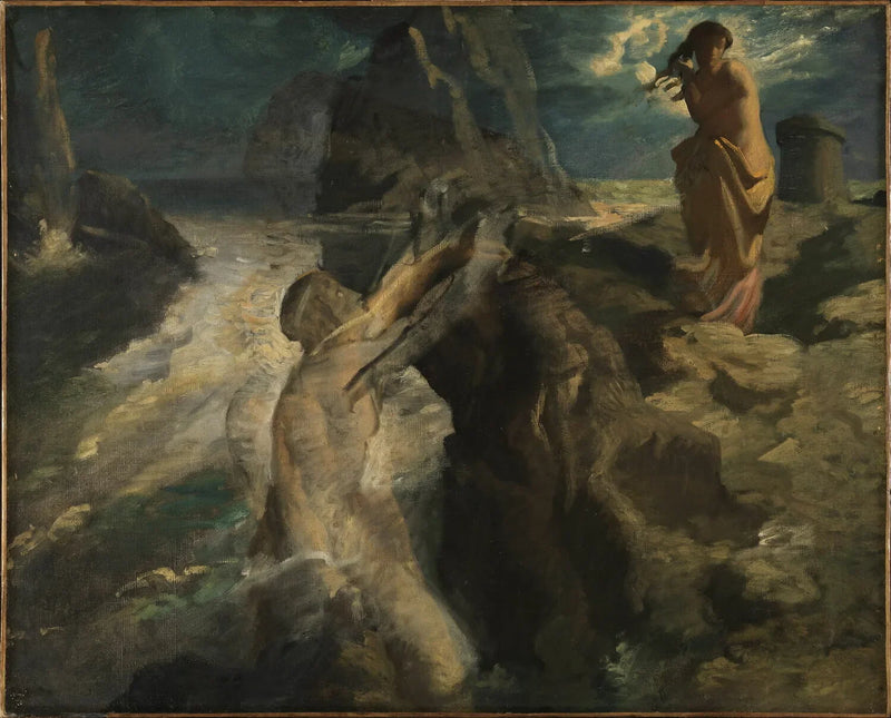 Héro ve Léandre - Théodore Chassériau