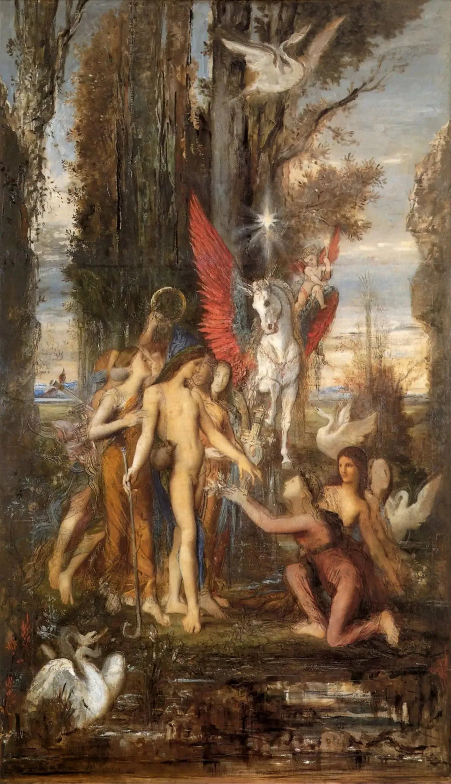 Hesiod ve Müzler - Gustave Moreau