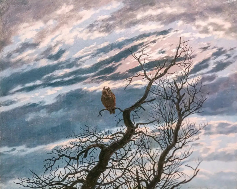 Ağaçta Baykuş - Caspar David Friedrich