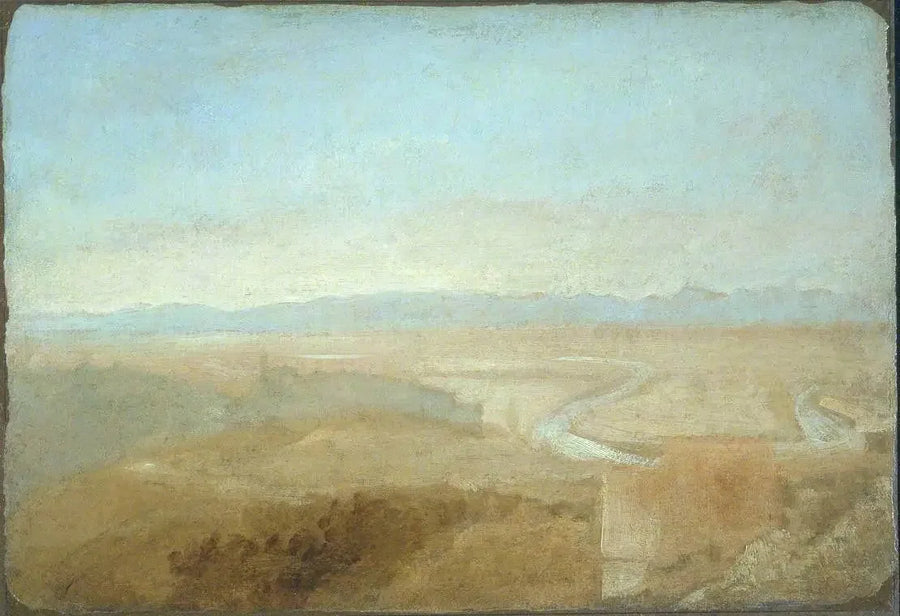 Kampanya Kenarındaki Tepe Kasabası - J. M. W. Turner