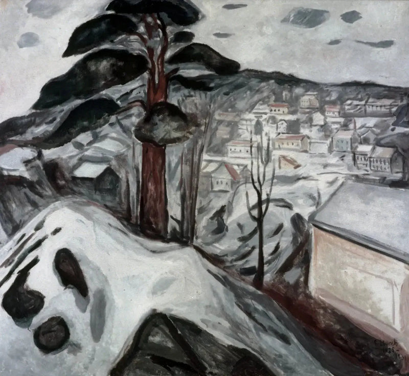 Kragerø'da Kış - Edvard Munch