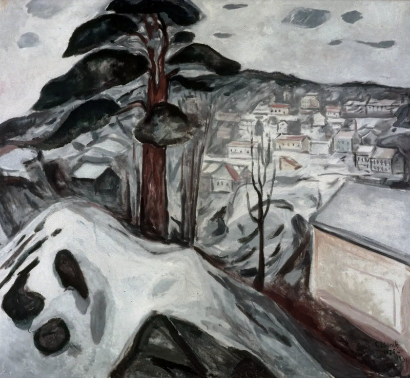 Kragerø'da Kış - Edvard Munch