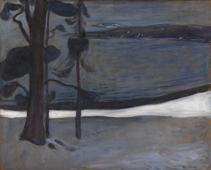 Kuzeystrand'da Kış - Edvard Munch