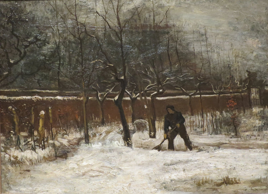 Kış (Kar Altında Papaz Evinin Bahçesi) - Vincent van Gogh