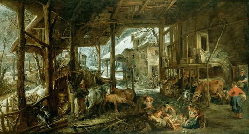 Kış: Bir ahırın içi - Peter Paul Rubens
