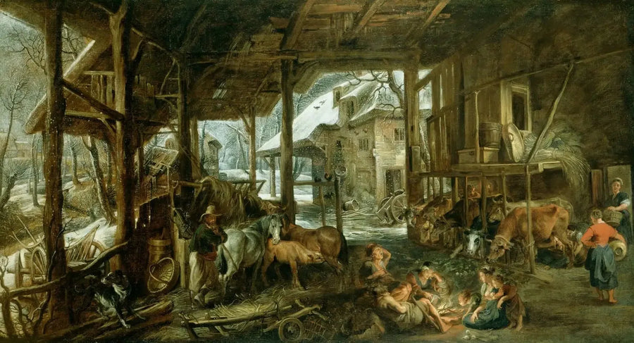 Kış: Bir ahırın içi - Peter Paul Rubens