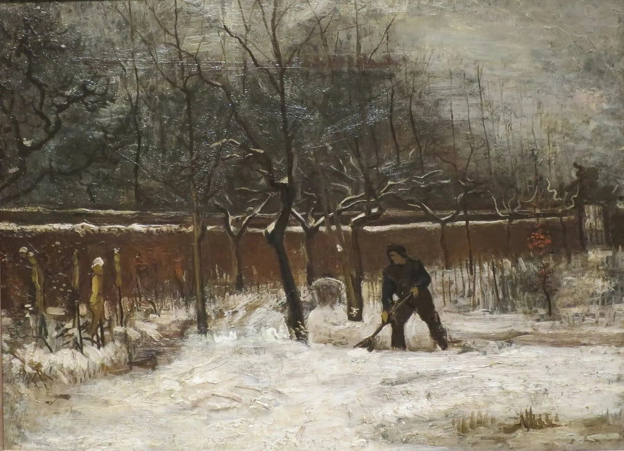 Kış (Kar Altında Papaz Evinin Bahçesi) - Vincent van Gogh