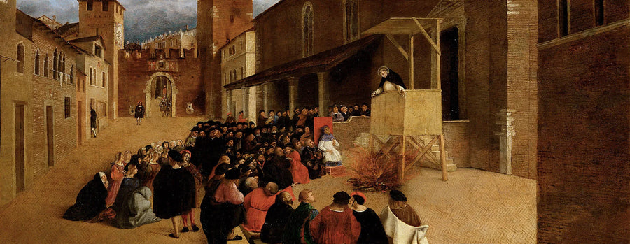 Recanati'de Aziz Dominicus'un Vaazı - Lorenzo Lotto