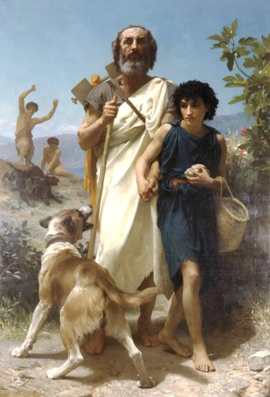 Homeros ve Rehberi - Bouguereau