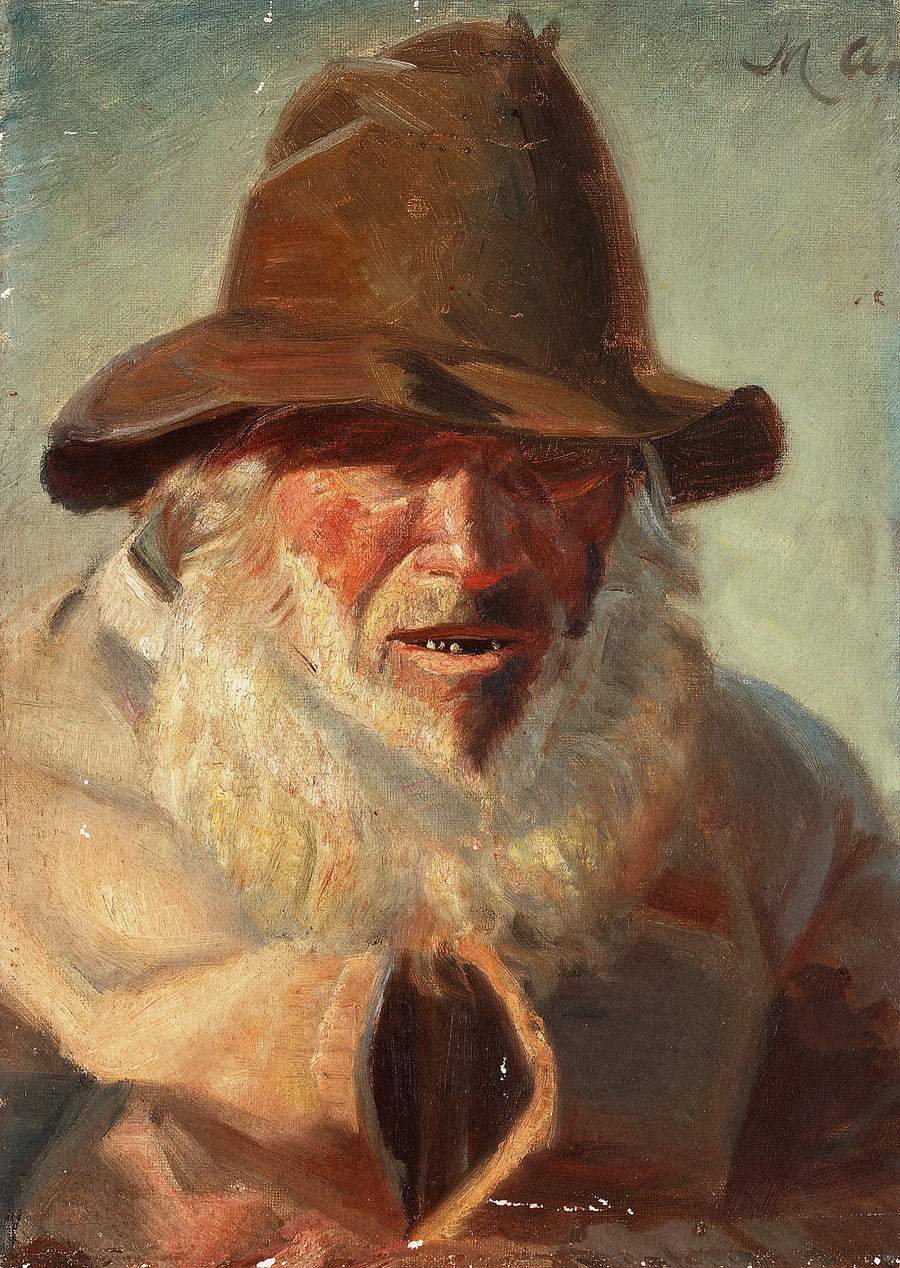 Beyaz sakallı adam - Michael Peter Ancher