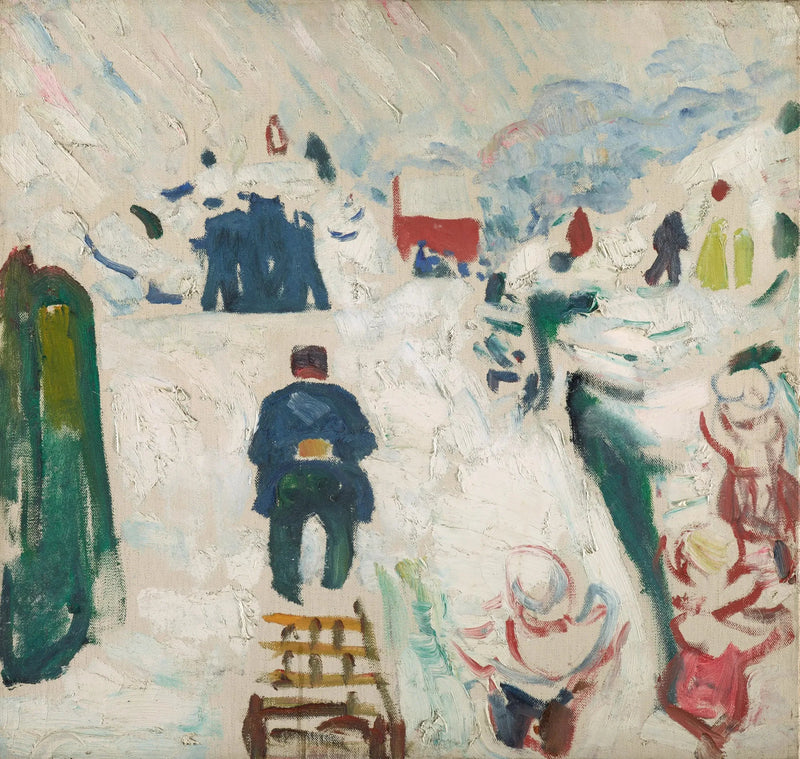 Kızaklı Adam - Edvard Munch
