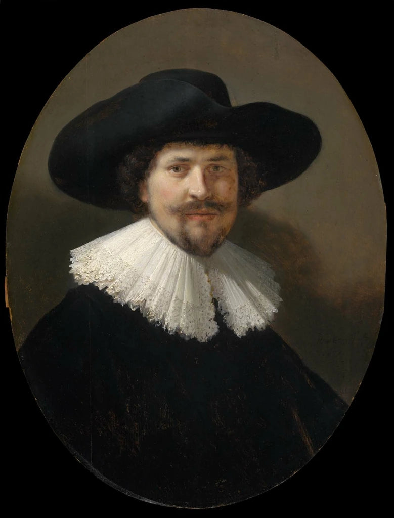 Siyah şapka takan bir adamın portresi - Rembrandt