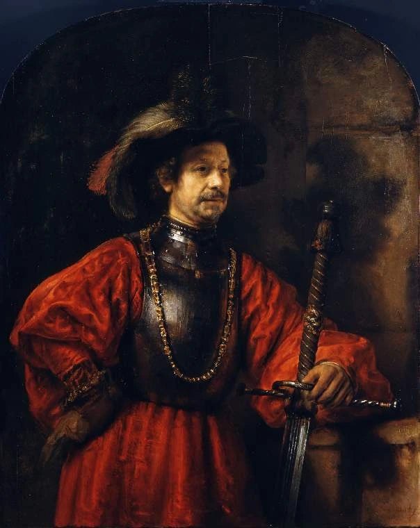 Askeri üniforma giymiş bir adamın portresi - Rembrandt