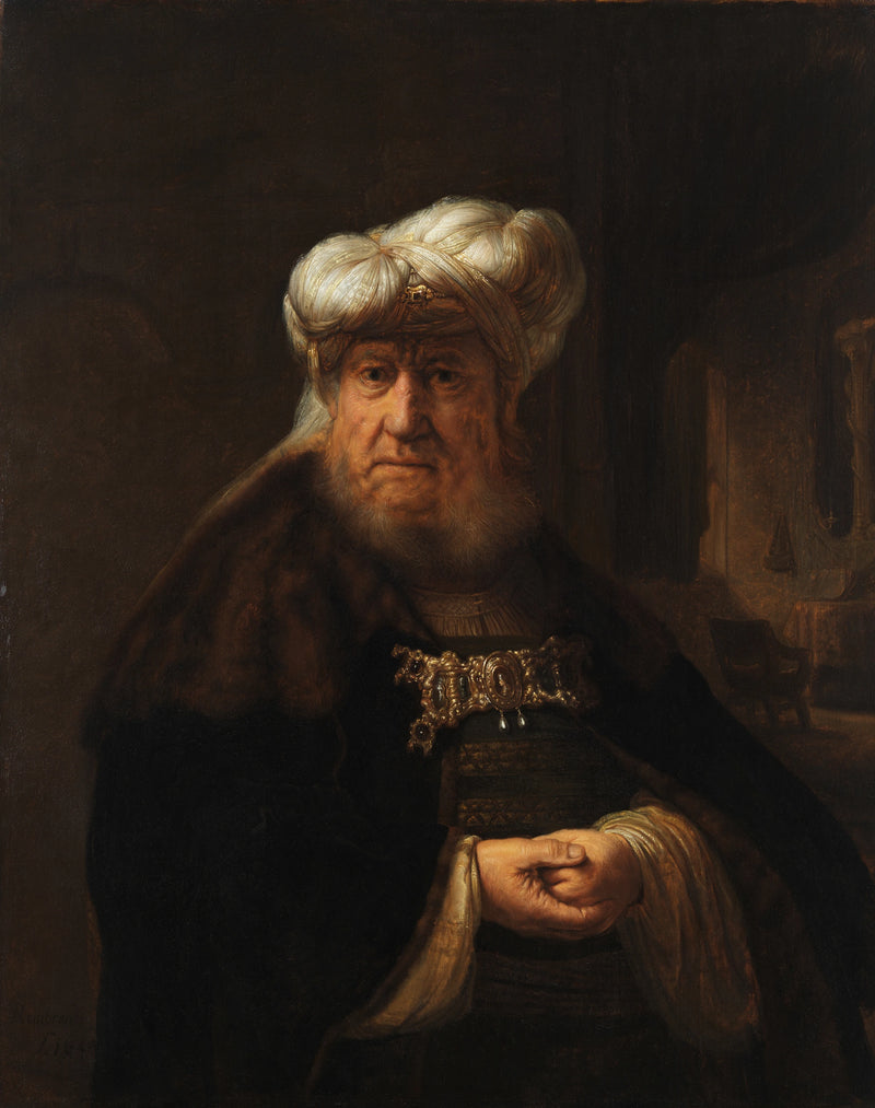 Doğu kostümlü Adam - Rembrandt