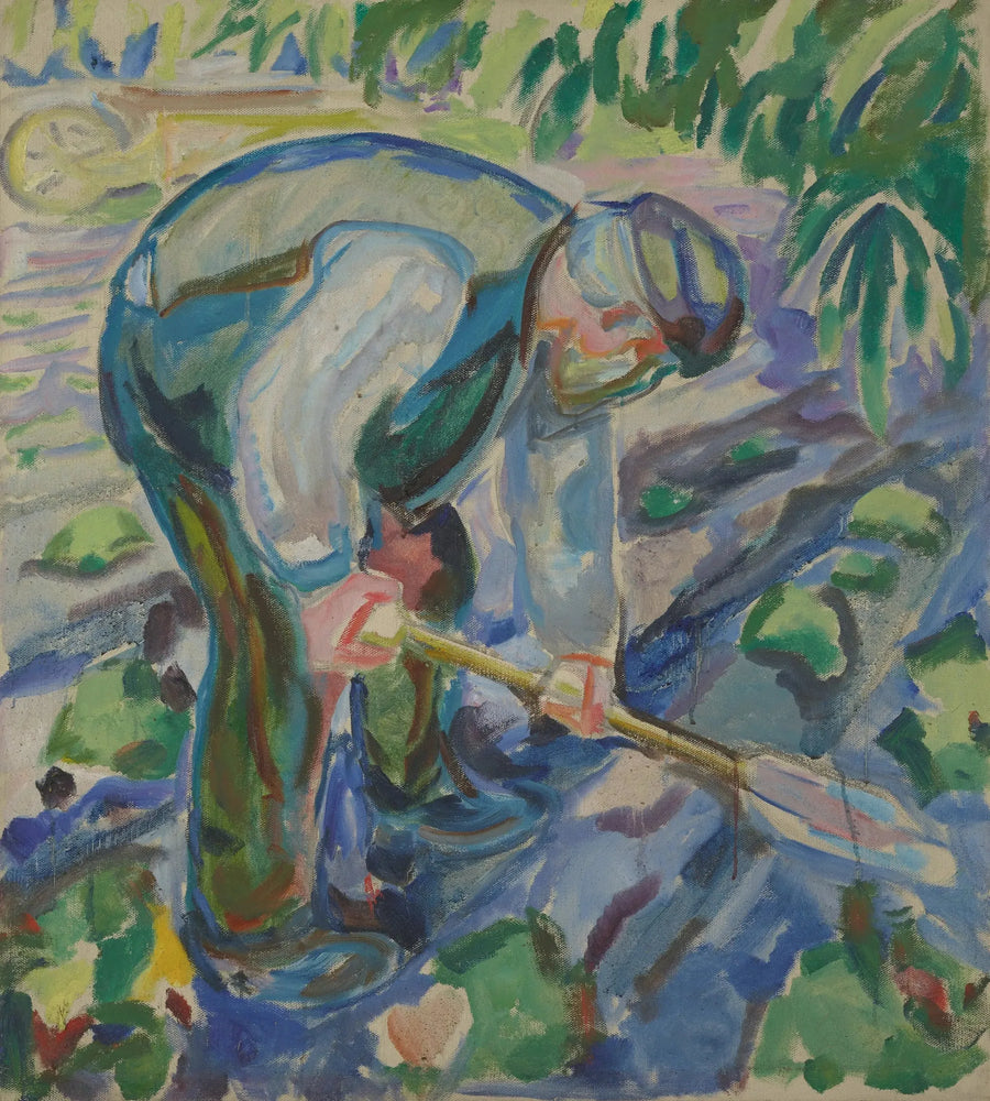 Adam kazıyor - Edvard Munch