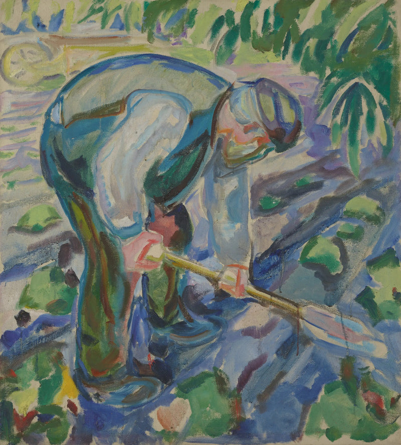 Adam kazıyor - Edvard Munch