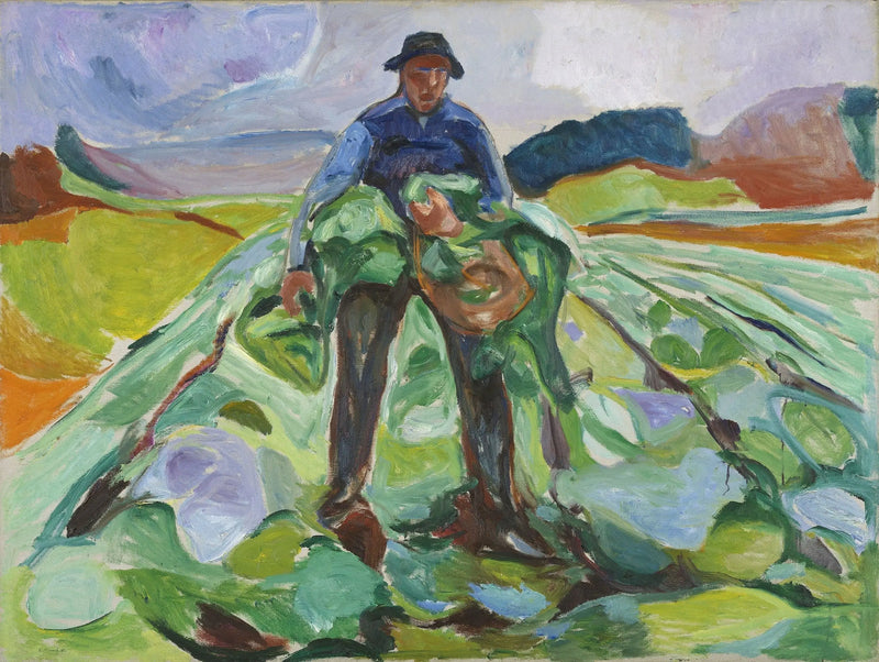 Lahana Tarlasında Adam - Edvard Munch
