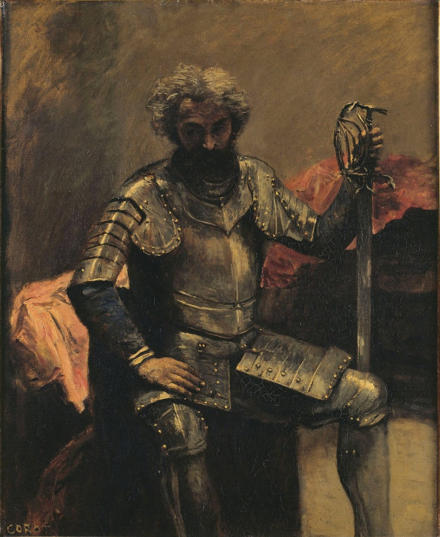 Homme en armure - Jean-Baptiste Camille Corot