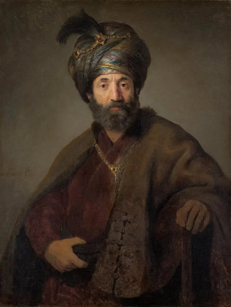Doğu kostümlü Adam - Rembrandt