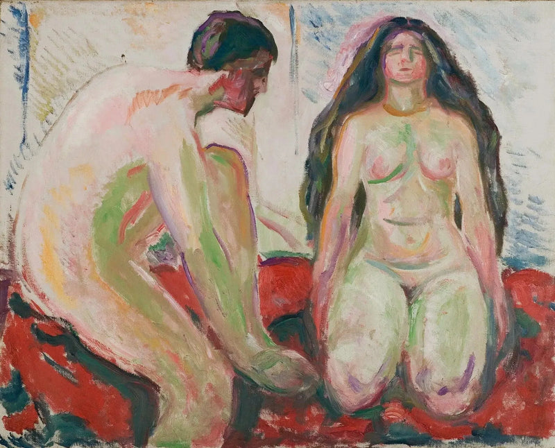 Çıplak Adam ve Kadın - Edvard Munch