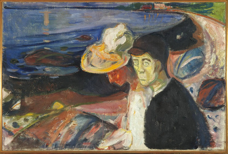 Plajda Adam ve Kadın - Edvard Munch