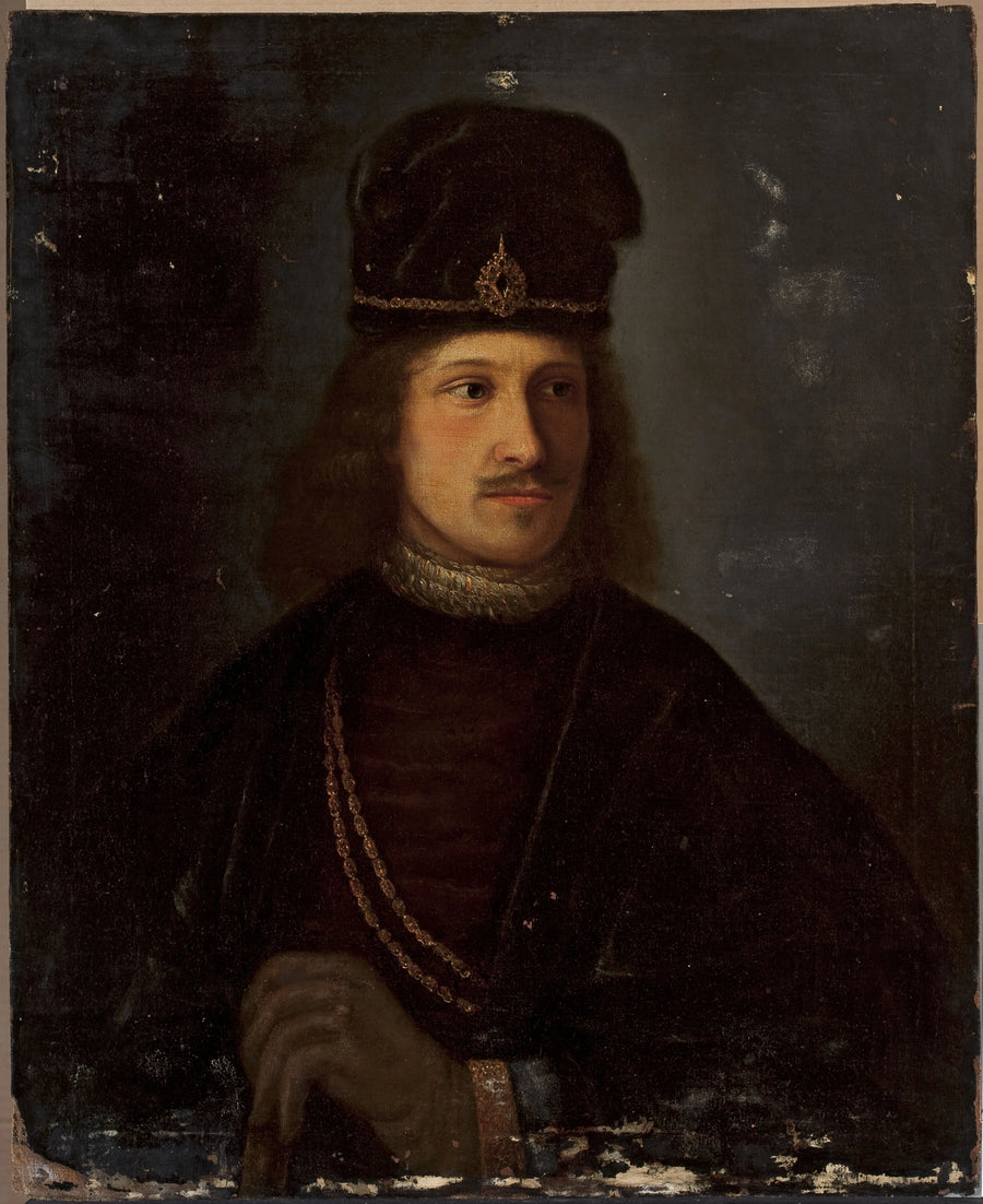 Büyük bir şapka takan bir adamın portresi - Rembrandt