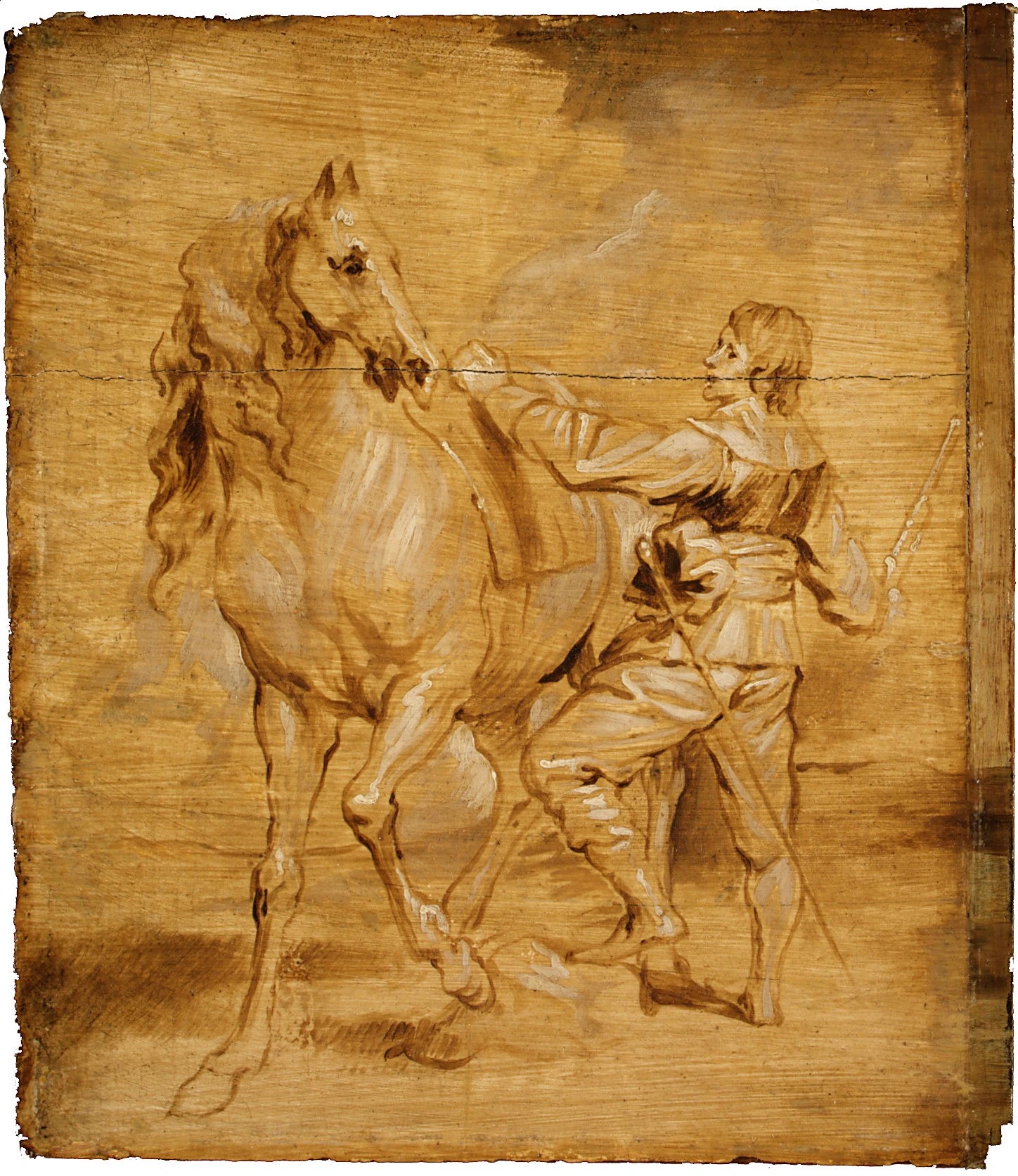Un homme montant à cheval - Anthony van Dyck
