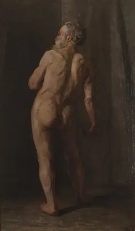 Ayakta Duran Çıplak Adam - Piet Mondrian
