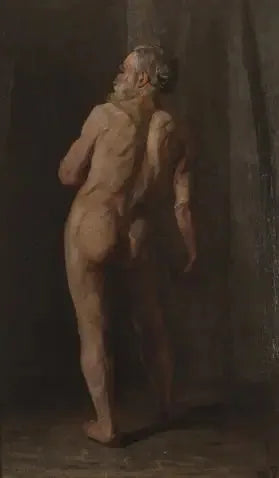 Ayakta Duran Çıplak Adam - Piet Mondrian