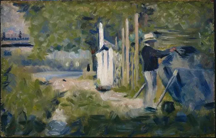 Bir tekne boyayan adam - Georges Seurat