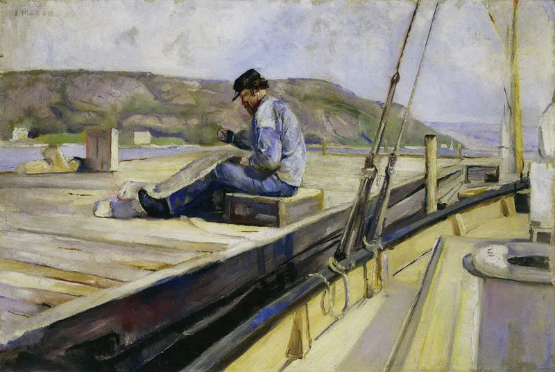 Ağı onaran adam - Edvard Munch