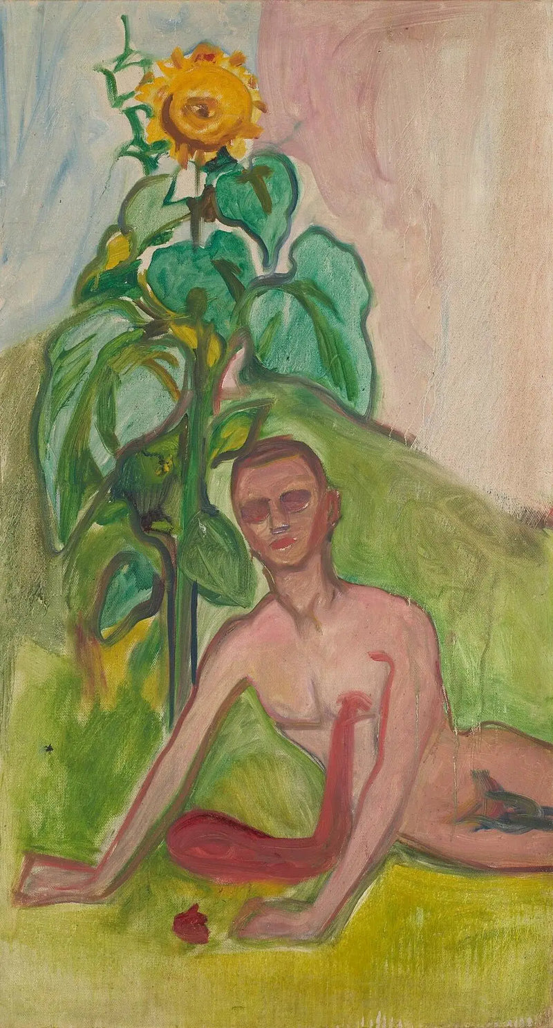 Kanayan Adam ve Ayçiçeği - Edvard Munch