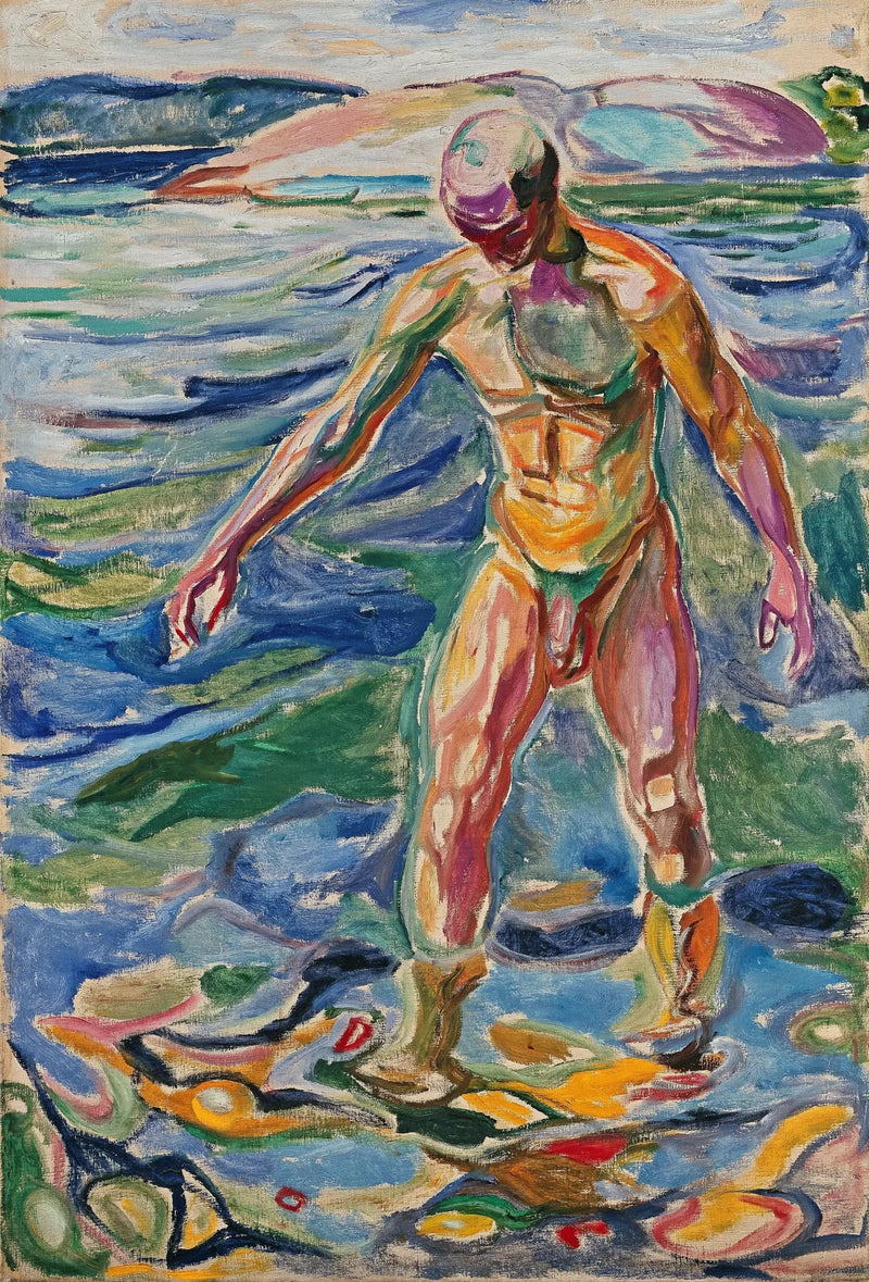 Adam banyo yaparken - Edvard Munch