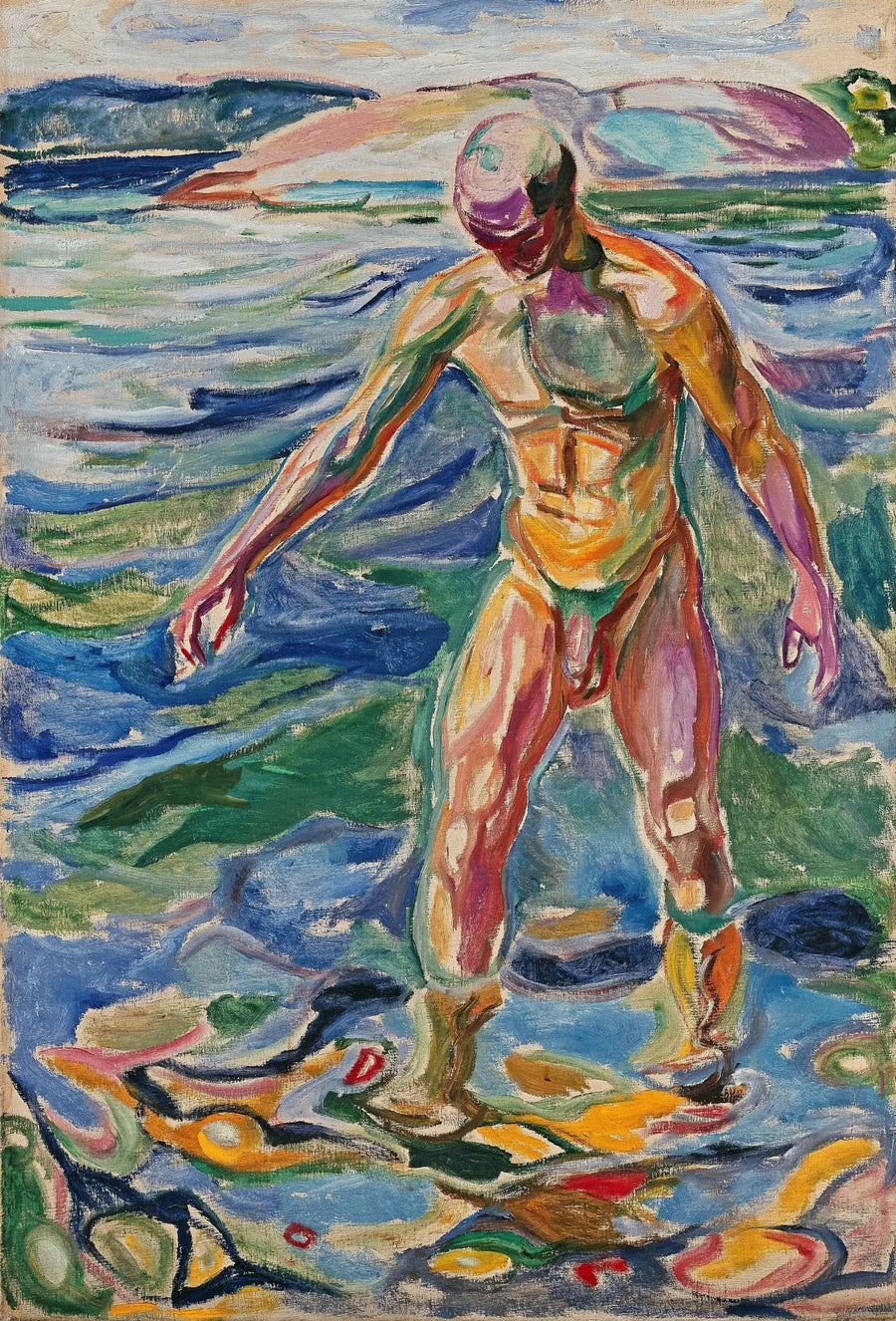 Adam banyo yaparken - Edvard Munch