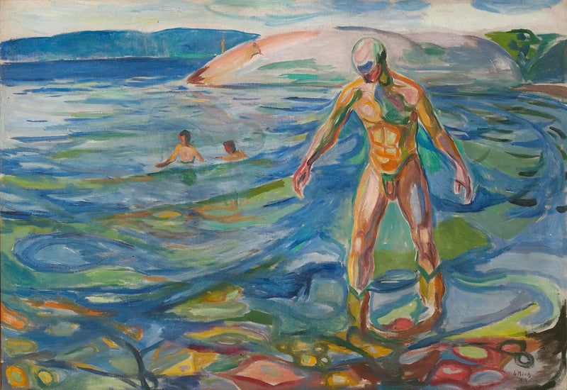 Adam banyo yaparken - Edvard Munch