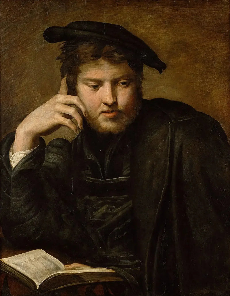 Erkek kitap tutuyor - Parmigianino