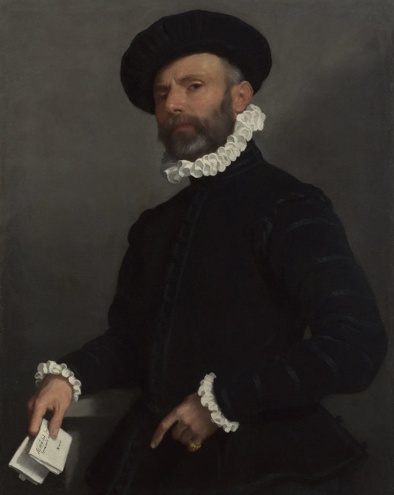 Adam tutan bir mektup - Giovanni Battista Moroni