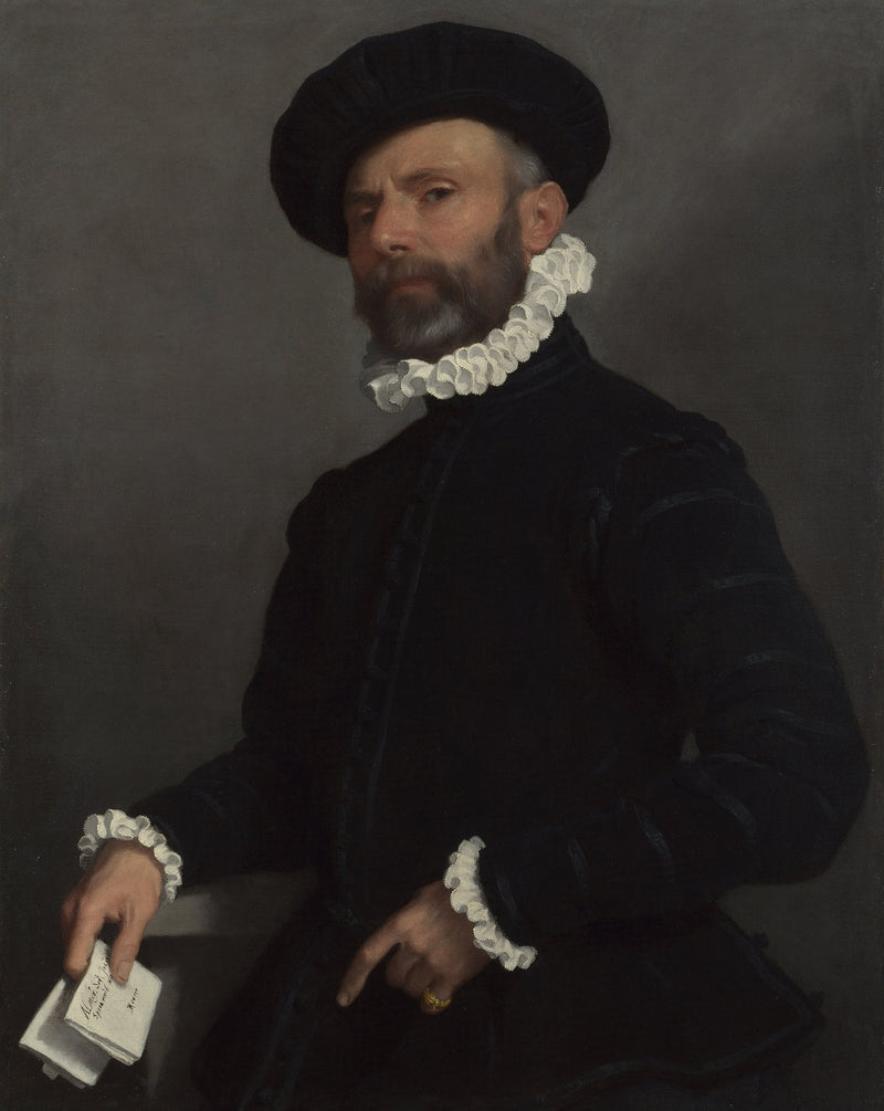 Adam tutan bir mektup - Giovanni Battista Moroni