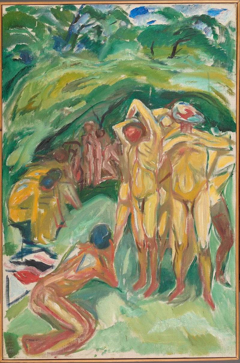 Ormanda Çıplak Adamlar - Edvard Munch