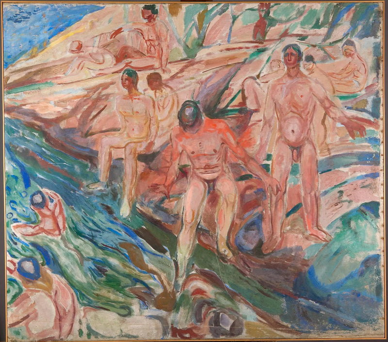 Kayalıklarda Yüzen Adamlar - Edvard Munch