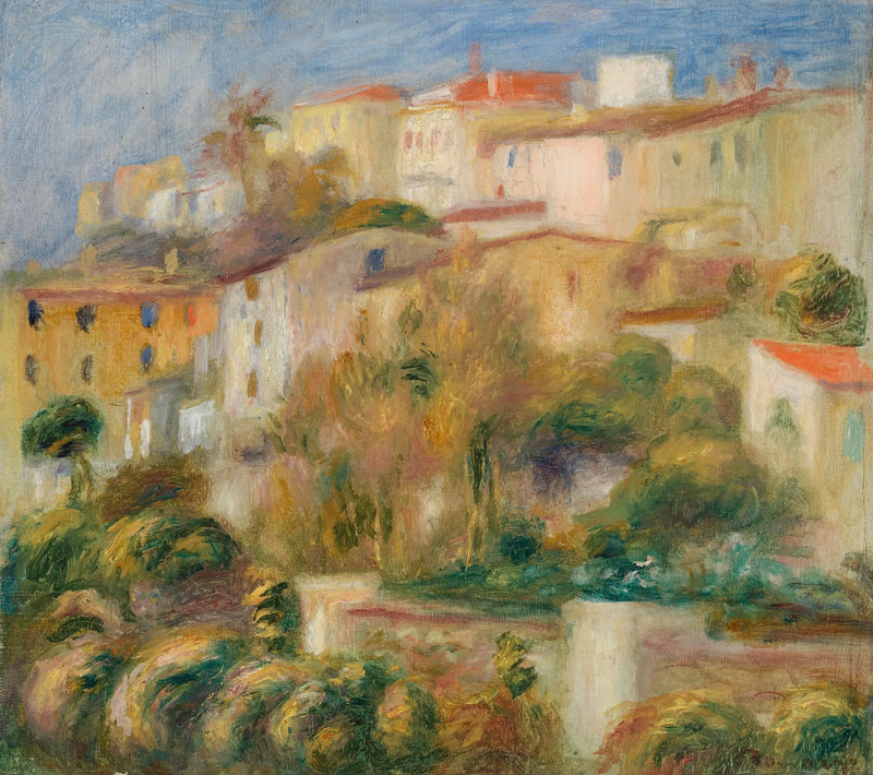 Bir Tepe Üzerindeki Evler (Groupe de maisons sur un coteau) - Pierre-Auguste Renoir