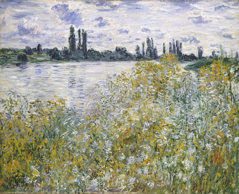 Vétheuil W598 yakınlarındaki Île aux Fleurs - Claude Monet