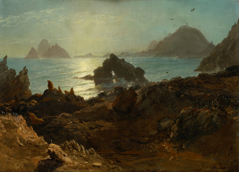 Farallon Adaları, Pasifik Okyanusu, Kaliforniya - Albert Bierstadt