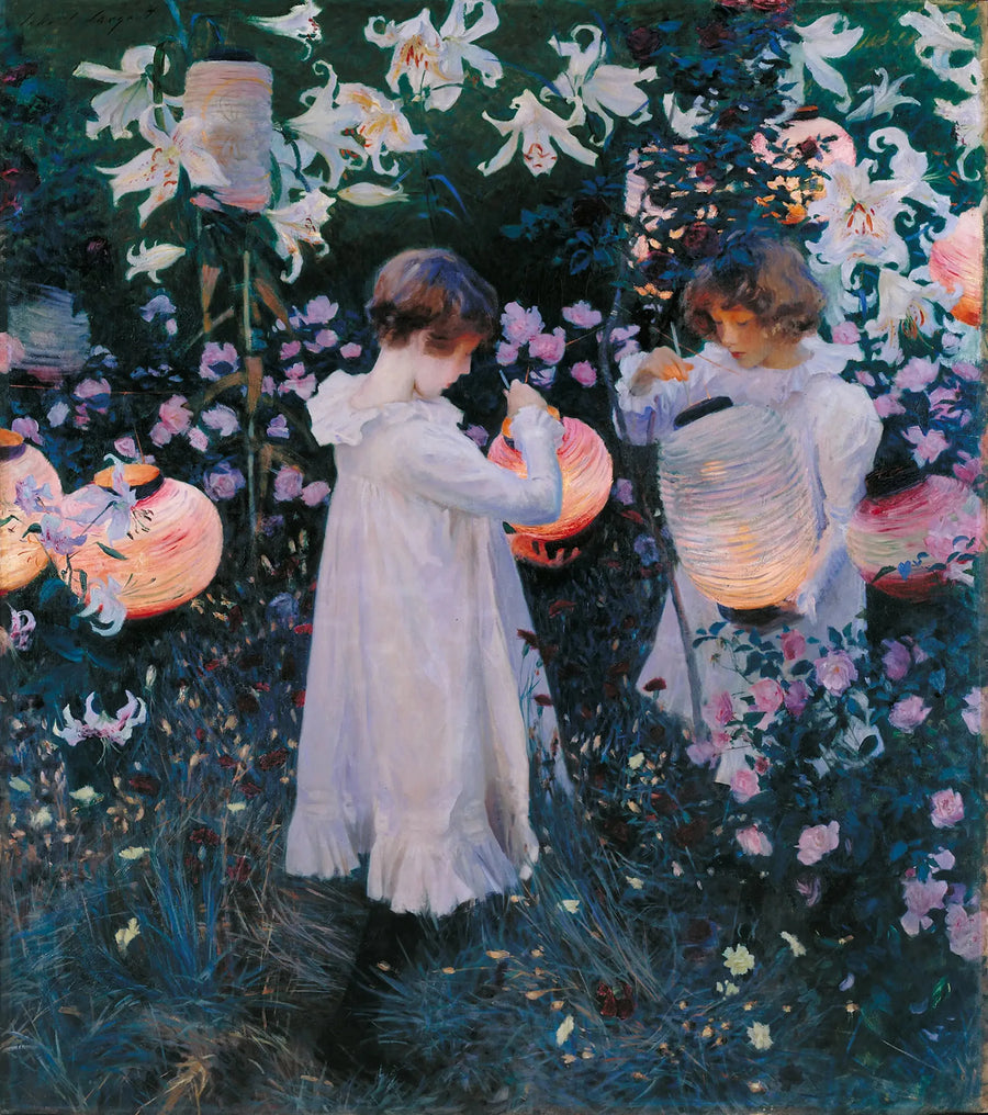 Karanfil, Zambak, Zambak, Gül - John Singer Sargent