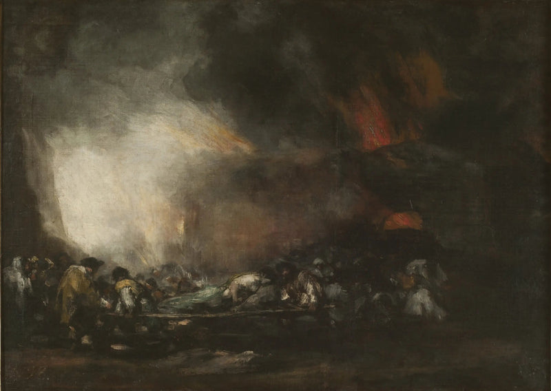 Bir Hastanenin Yangını - Francisco de Goya
