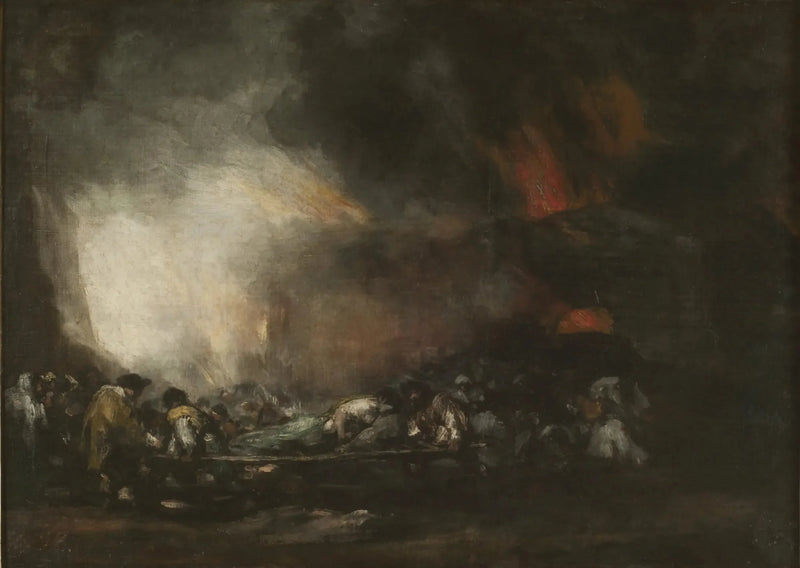 Bir Hastanenin Yangını - Francisco de Goya