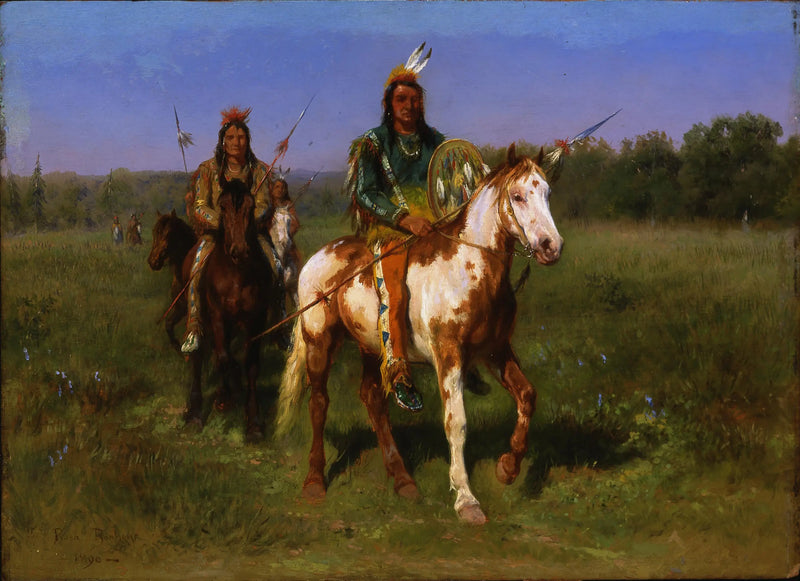 Atlı Hintliler, mızraklı - Rosa Bonheur